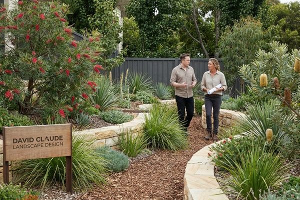 Native Australian garden with drought-tolerant plants